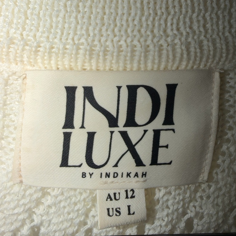Cream Open-Front Sweater - Picture 2 of 3